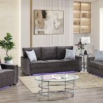RITA 2 PC Living Room Sets IN CHARCOAL