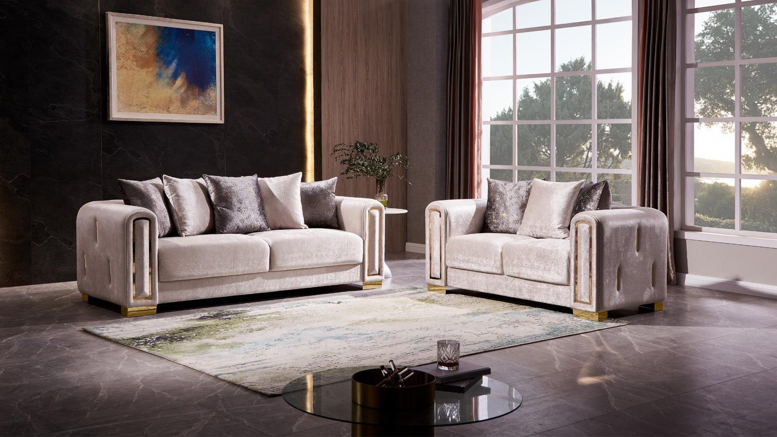 IMPREZA_BEIGE_2PC_1500_975.jpg IMPREZA 2 PC Living Room Sets IN BEIGE - Image 1