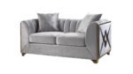 VELENCIA 2 PC Living Room Sets IN SILVER - Image 3