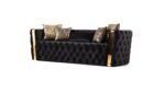 NAOMI 2 PC Living Room Sets IN BLACK - C - Image 4