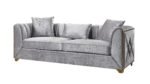 VELENCIA 2 PC Living Room Sets IN SILVER - Image 4