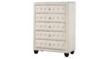 SOPHIA QUEEN 5 PC VANITY BEDROOM SET IN CREAM - Image 6