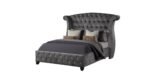 SOPHIA FULL 4 PC VANITY BEDROOM SET IN GRAY - Image 4
