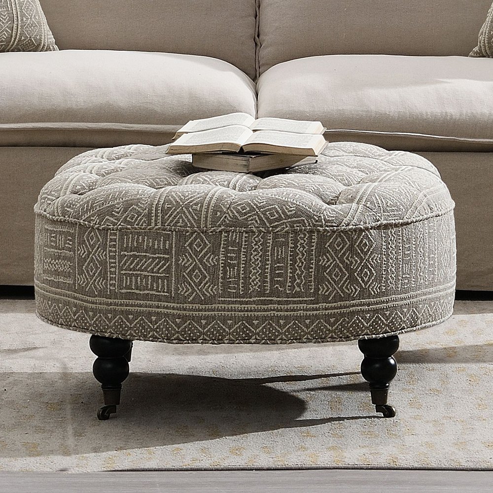 ac03000.jpg Upendo OTTOMAN W/CASTER - Image 1