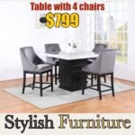 DINING TABLE WHITE TOP